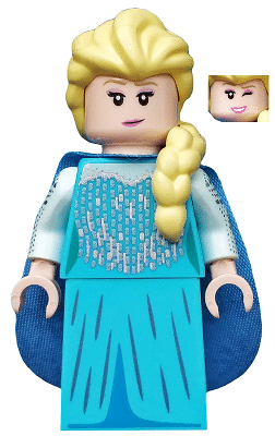 LEGO Elsa minifigure from the Disney Series 2 collection