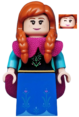LEGO Anna minifigure from the Disney Series 2 collection