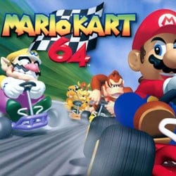 Mario Kart 64 Nintendo 64 game cartridge