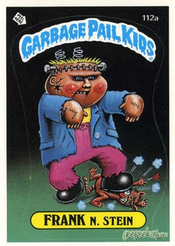 Frank N. Stein Garbage Pail Kids sticker card