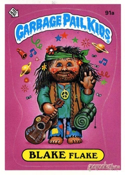 Blake Flake Garbage Pail Kids sticker card 91a