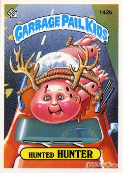 Hunter Hunter Garbage Pail Kids sticker card