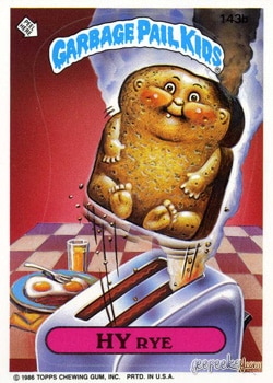 Hy Rye Garbage Pail Kids sticker card