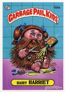 Harry Harriet Garbage Pail Kids sticker card