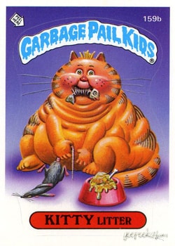 Kitty Litter Garbage Pail Kids sticker card