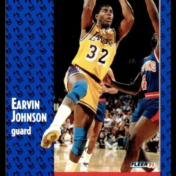 1991-92 Fleer #100 Earvin Johnson basketball card