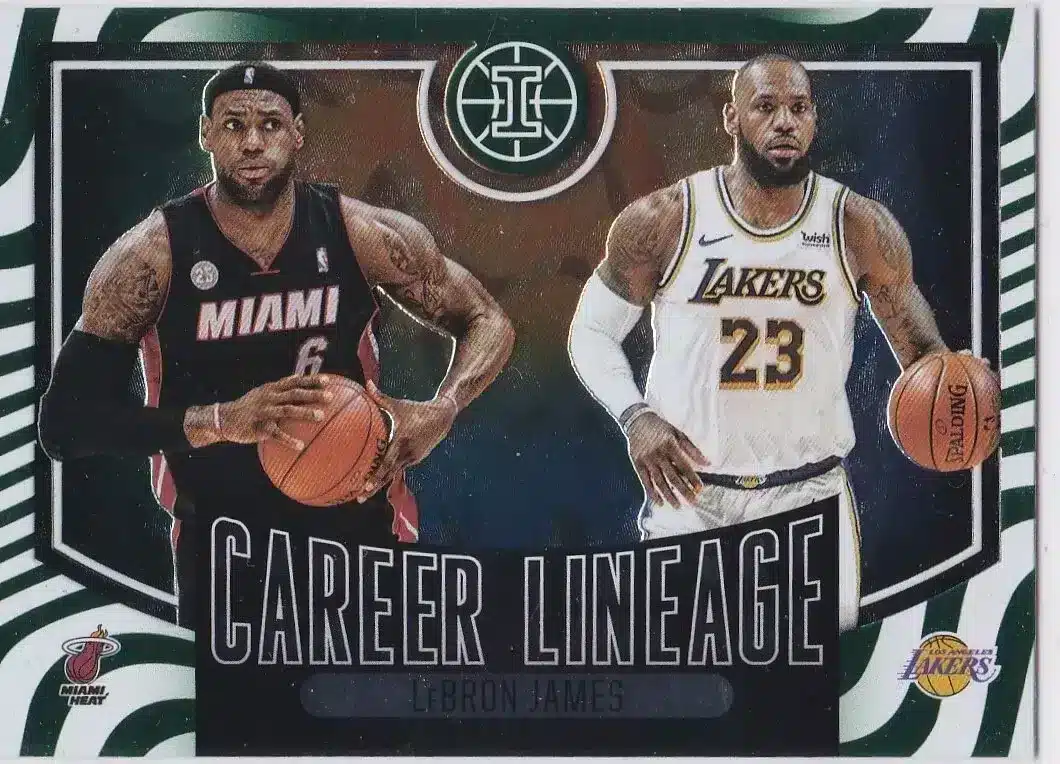 2020-21 Panini Illusions LeBron James Career Lineage basketball card