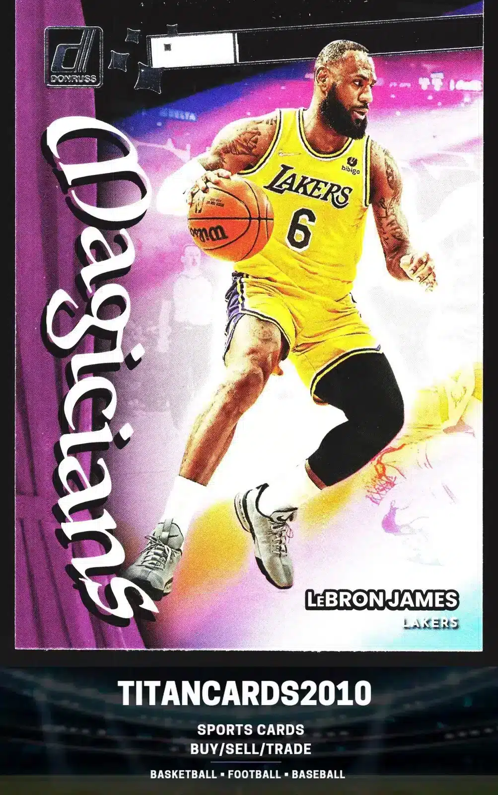 2022-23 Panini Donruss Magicians LeBron James #1 basketball card