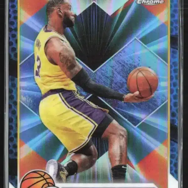 2023-24 Topps Chrome LeBron James #23 basketball card