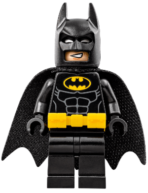 LEGO Batman minifigure, utility belt, head type 2, from The LEGO Batman Movie