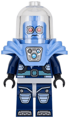 LEGO Mr. Freeze minifigure, shoulder ice armor, from The LEGO Batman Movie