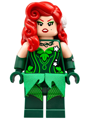 LEGO Poison Ivy minifigure, cloth skirt, from The LEGO Batman Movie