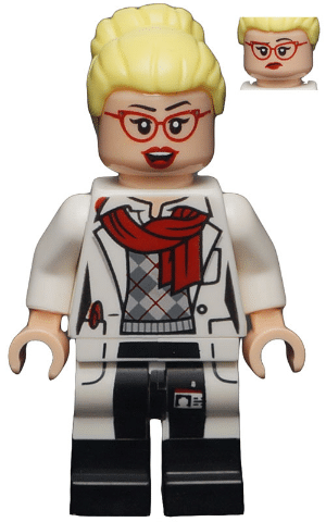 LEGO Dr. Harleen Quinzel minifigure, red glasses, from The LEGO Batman Movie