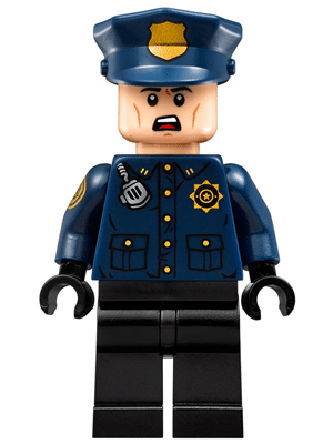 LEGO GCPD Officer minifigure, male, from The LEGO Batman Movie