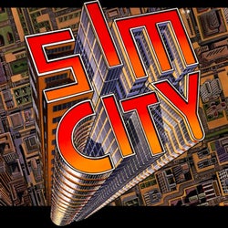 SimCity city-building game for the Super Nintendo SNES