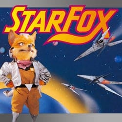 Star Fox space shooter game for the Super Nintendo SNES